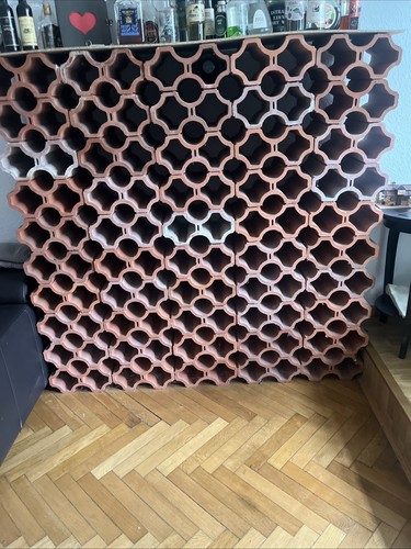 Weinregal ton 163x167 rustikal - weinregal,