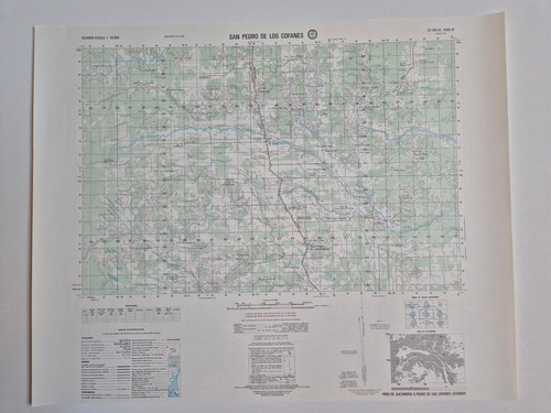 Ecuador karte topographische - karte,
