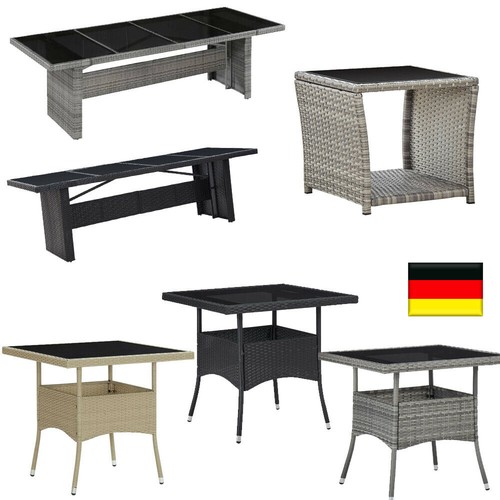 Polyrattan beistelltisch - polyrattan,