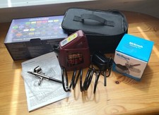 Mauk Mini Airbrush-Komplettset + 36 Farben + 1 Reinigungsset