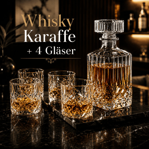Whisky karaffe 4 whiskey - karaffe, +
