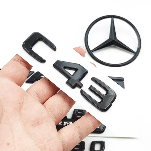 Black c43 letters biturbo - black,