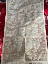 Vintage 1951 Large Map Of SAN