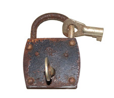 Altes AM Vorhängeschloss /