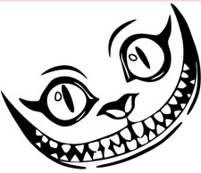 Alice Grinsekatze Gesicht