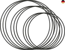 WDZGX Metallring Deko Ring 9stk Drahtringe zum Basteln ideal 20cm 25cm 30cm DIY