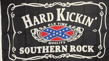 Südstaaten Flagge Hard Kickin 150x90 cm preiswerte Flagge 2 Metallösen ??