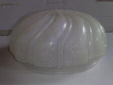 Lampenschirm Milchglas Decken- / Wandlampenschirm rund, gewölbt Spiralmuster