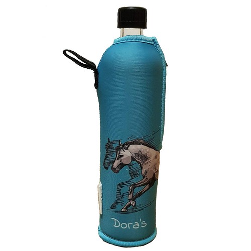 Glasflasche mit neoprenbezug - glasflasche,