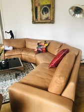 COR Designersofa Conseta In Cognac. Vintage Ledersofa, edles Sofa/Couch über Eck