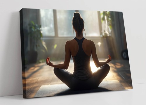 Meditierende frau yoga - frau,