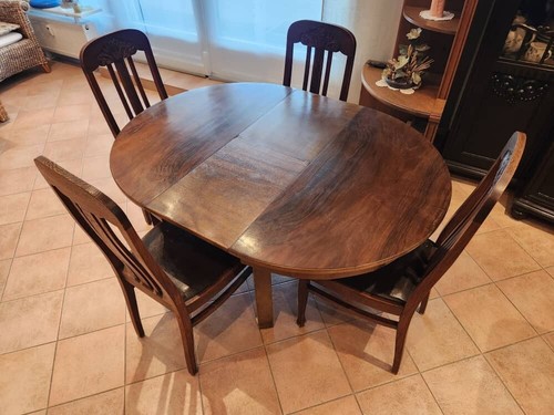 Antiker holztisch mit - holztisch, 4