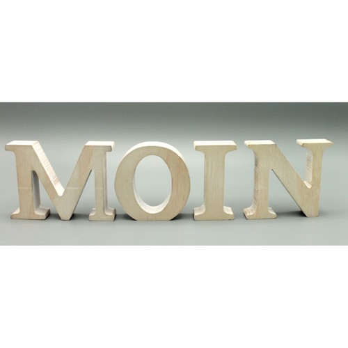 Holz buchstaben moin - höhe, 8cm