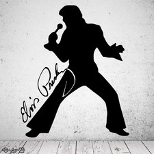 Wandtattoo Elvis Silhouette