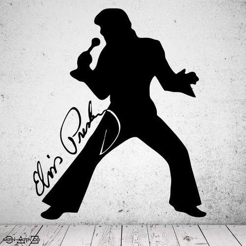 Wandtattoo elvis silhouette - wandtattoo,