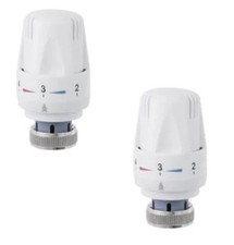 2 Stück Thermostat TRV Heizkörper Heizung Regelventilkopf Nagelneu Versiegelt