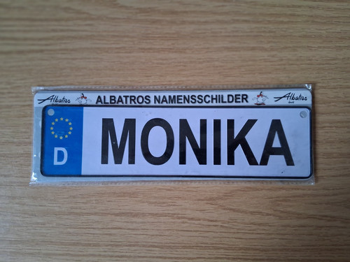 Albatros namensschild monika - albatros,