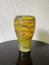 Schwere antike Jugendstil Glasvase, vermutlich Loetz oder Kralik, um 1900