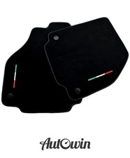 Alcantara Fußmatten Schwarz