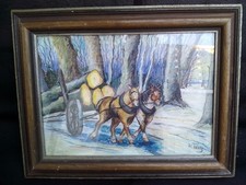 Aquarell Gemälde Signiert