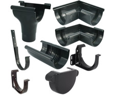 Marley Continental Dachrinnen set Dachrinnenteile RG 75 Anthrazit RAL7016