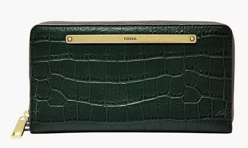 Fossil liza zip around clutch - liza,