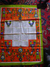 1 Geschirrhandtuch Kalender 1971 Brielblumen Stil Graziela unbenutzt