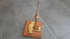 FERNSEHTURM BERLIN DDR SOUVENIR RAR OSTALGIE ANTIK MESSING HOLZ WERBUNG VEB