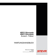 Steyr 4055 4065 S Kompakt Ecotech Stage IV Traktor Reparatur Werkstatthandbuch