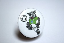 Button VFL Wölfi 37 mm Fußball Fan Ultra Wolfsburg kein Trikot/Tor/Schuhe/VW