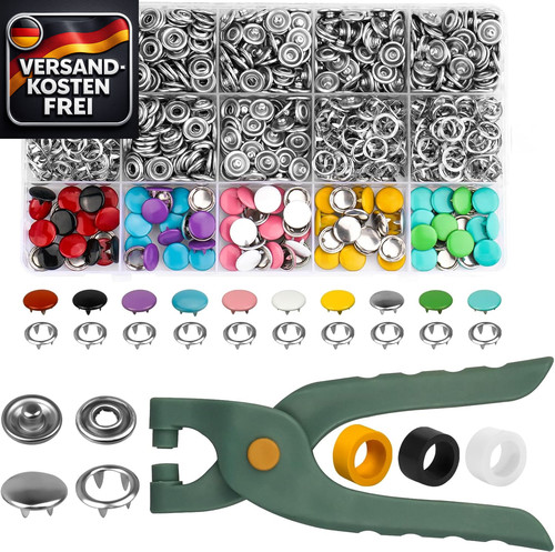Druckknopf set 250 stück mit - stück,