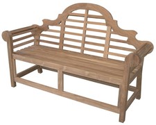 Premium Teak Gartenbank für 3