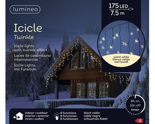 Lumineo lichtervorhang icicle - lumineo,
