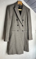 Zara Taupe Manteco Mantel UK L