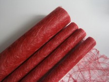 14,8mL/60cmB Sizoweb Faserseide Tischdeko Deko Hochzeit Tischläufer Bordo rot 