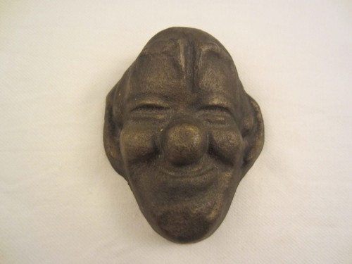 Clown bronze büste kopf - bronze,