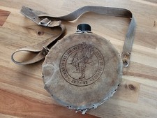 Vintage Leder-Trinkflasche / Spanische Feldflasche (Cantimplora) – 1 Liter