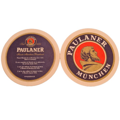 10x paulaner bierdeckel - 10x,