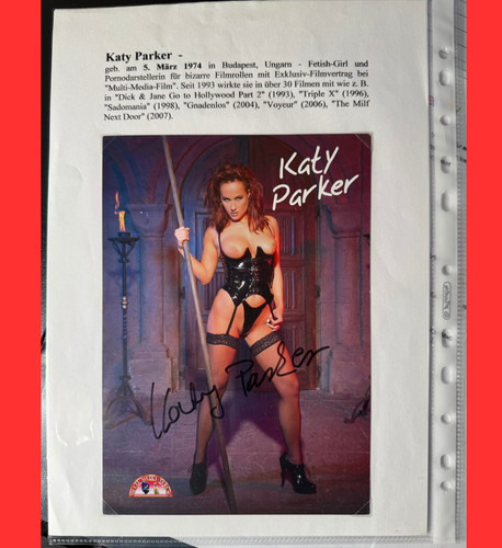 Katy parker original signierte - parker,