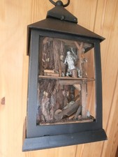 Miniaturbergwerk Eingericht  Laterne mit Beleuchtung Erzgebirge Volkskunst 