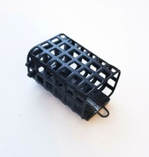 Futterkorb abnehmbare Boden Schwarz Feedern Angeln 20-120g Metall Korb 