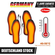 2 Paar Beheizbare Einlegesohlen Sohlenwärmer Heated Insoles Beheizte Innensohle