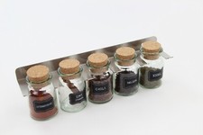 Gewürzhalter Wandregal Küchenregal Halter 5-fach aus Edelstahl