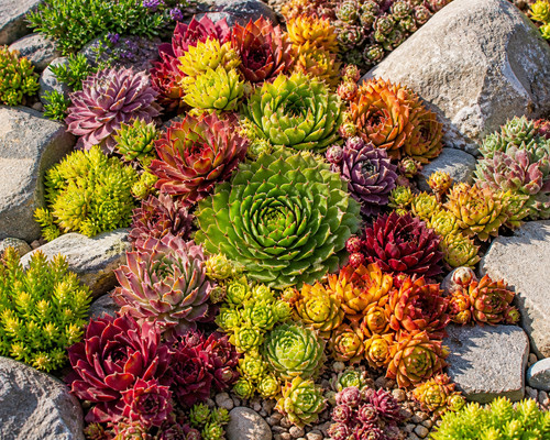 1941xa sempervivum hauswurz - sempervivum,