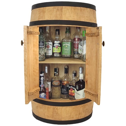 Holzfass bar mit tür - holzfass-bar, und