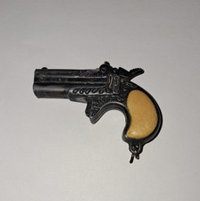 Vintage Derringer Pistole für Knallplättchen Mini Deko Sammler Western Replika