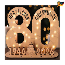 Geldgeschenk 80 Geburtstag LED