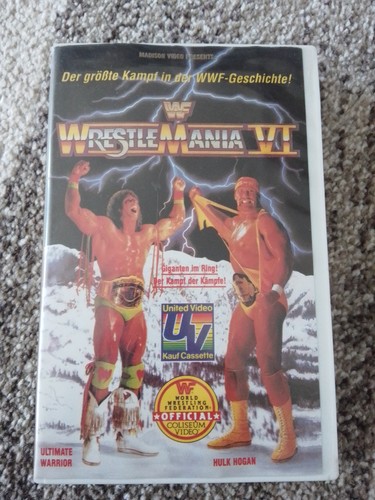 Wwf wrestling vhs wrestlemania - wrestling,