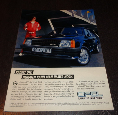 Opel kadett gte reklame - kadett,
