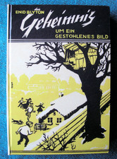 Enid Blyton Geheimnis um ein gestohlenes Bild Deutsche Erstausgabe 1961, sehr gu